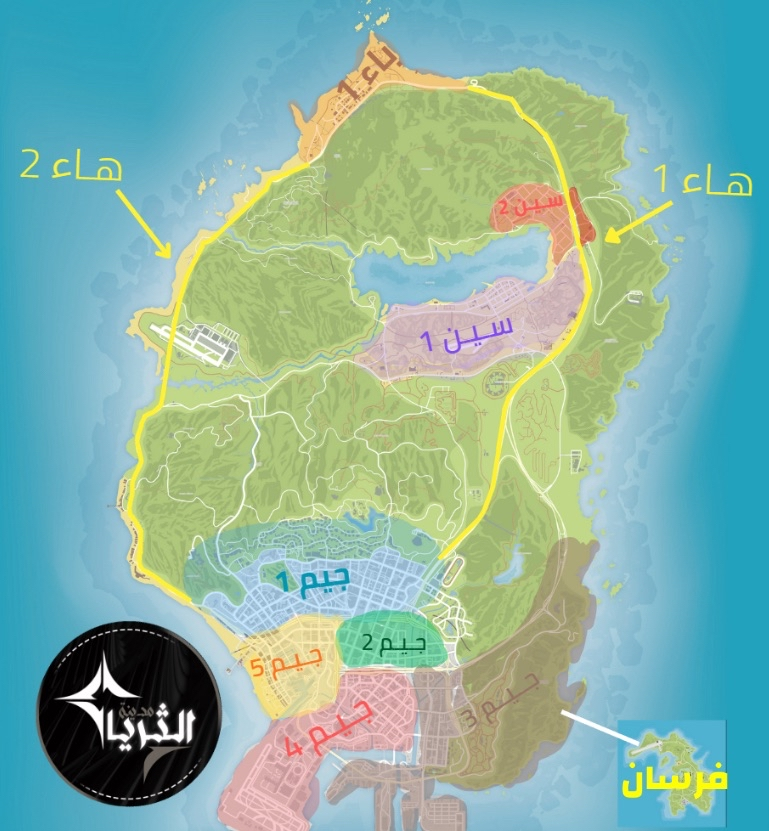 خريطة توزيع الهلال الأحمر